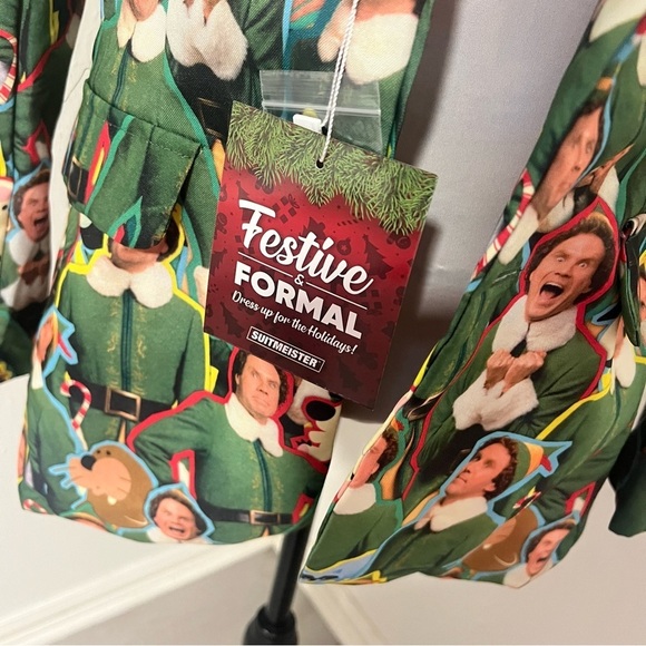 Suitmeister Buddy The Elf Holiday Christmas Blazer Small 34-36 Multicolor Unique - Picture 3 of 16